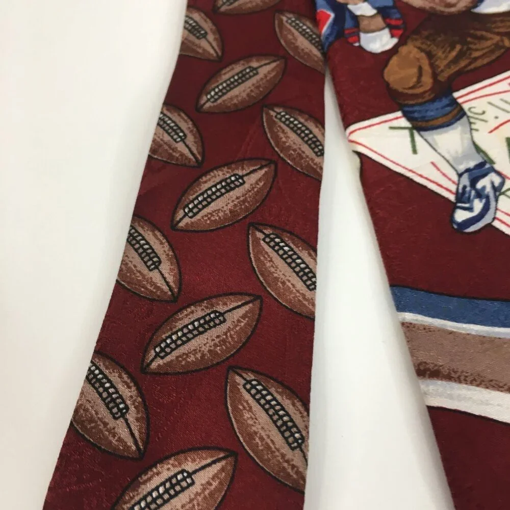 Tabasco Vintage Football Americana Heritage USA‎ Silk Necktie Logo 56